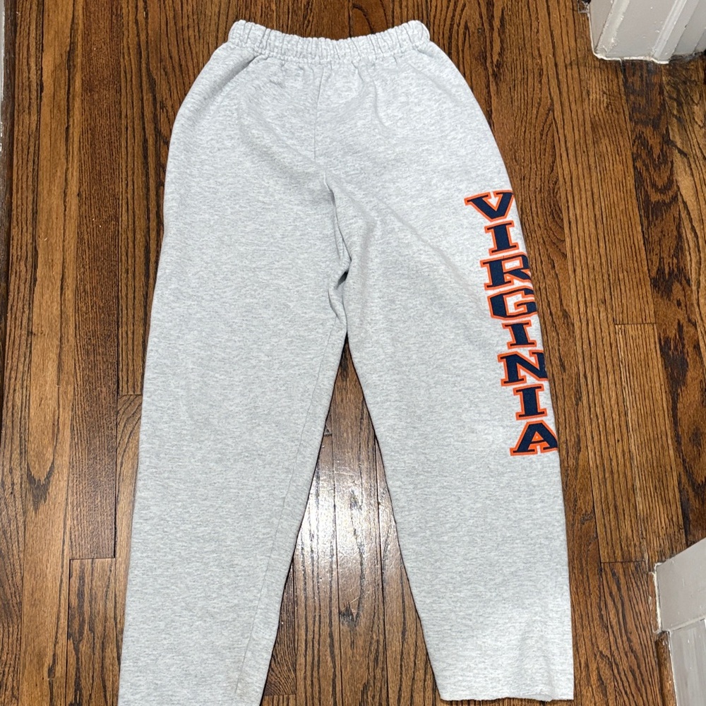 Jerzees Heather Gray Kids Sweatpants with Virginia Design